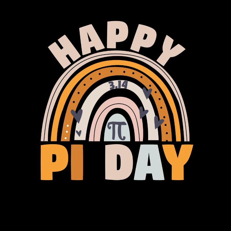 BOHO Rainbow Happy Pi Day 3.14 Math Geek Teach