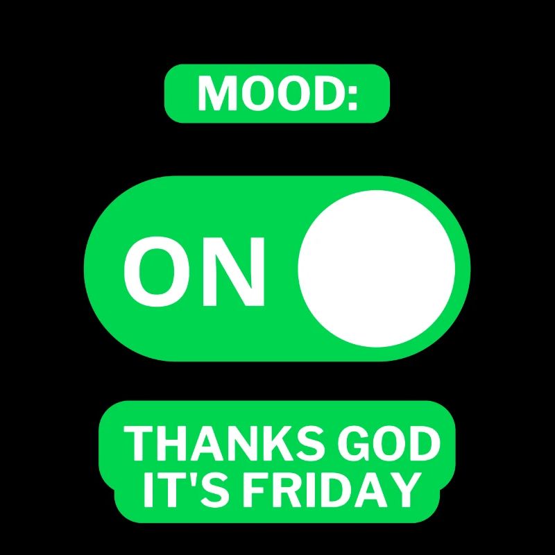 Mood Freitag EIN | Lustiges Freitagsdesign
