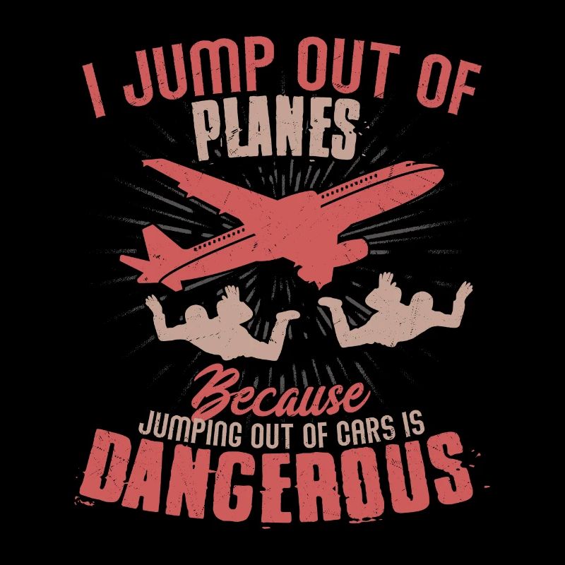 Je saute d’un parachute de parachutiste d’avion