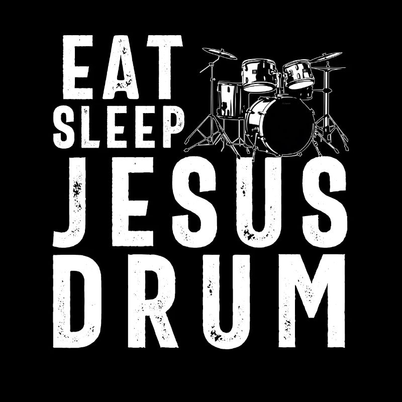 Christian Drummer Drum Player Stick Men Jesus