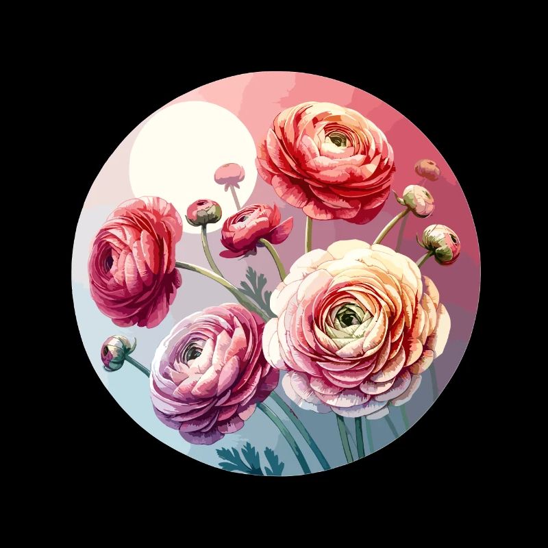 Ranunculus drawn