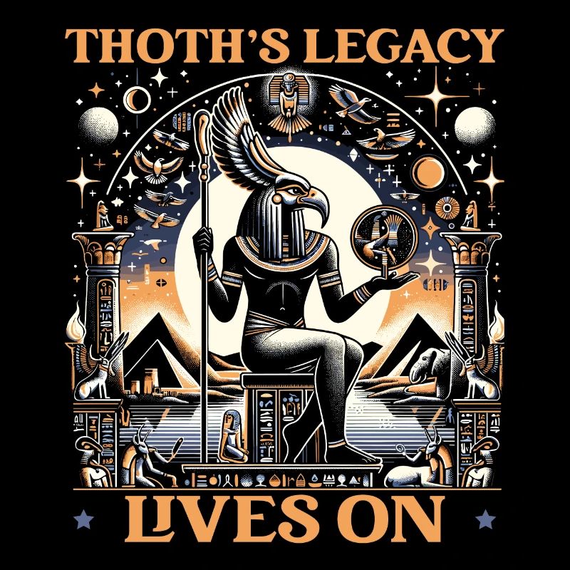 Thoth Egyptian Mythology Diety Ibis Ancient Egypt