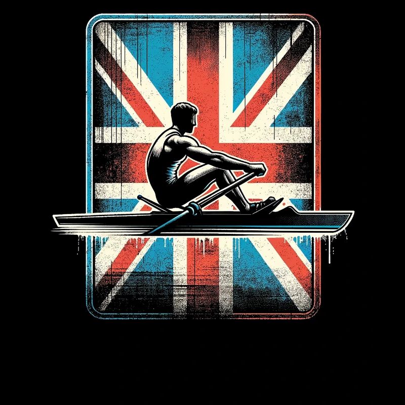 Rameur de drapeau britannique rameur rameur rameur patriote