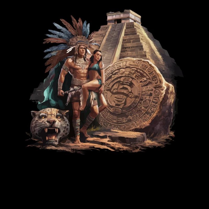 Aztec Warrior Indigenous Mexican Aztec Jaguar