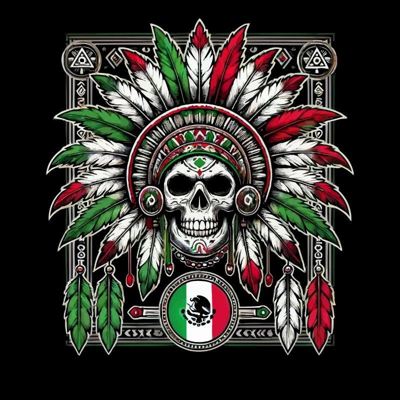 Guerrier aztèque Jaguar aztèque mexicain indigène
