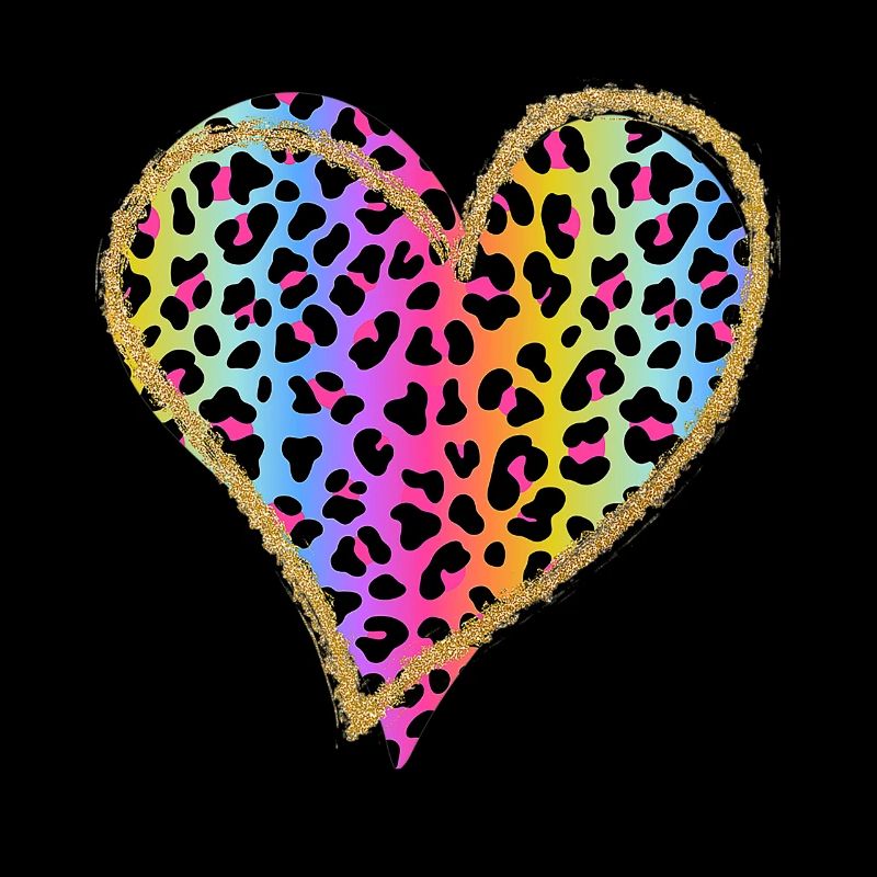 Amour Guépard Imprimé Léopard Coeur Saint Valentin