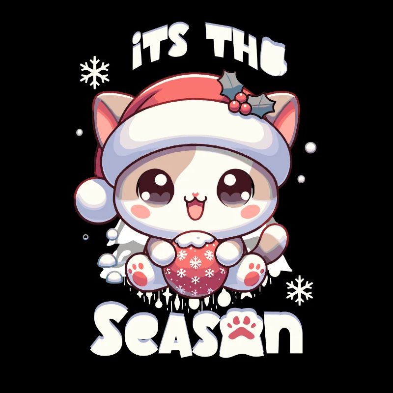 C’est la saison Noël Noël Chat mignon