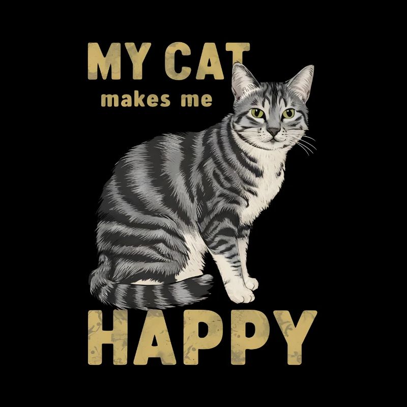 My cat makes me happy