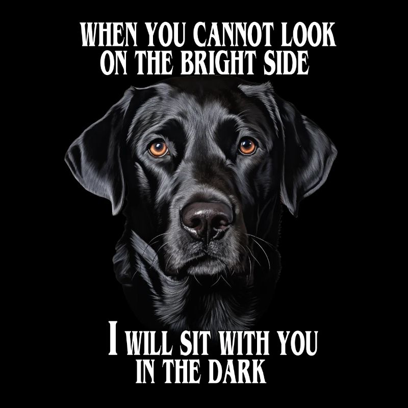 Schwarzer Labrador Zitat