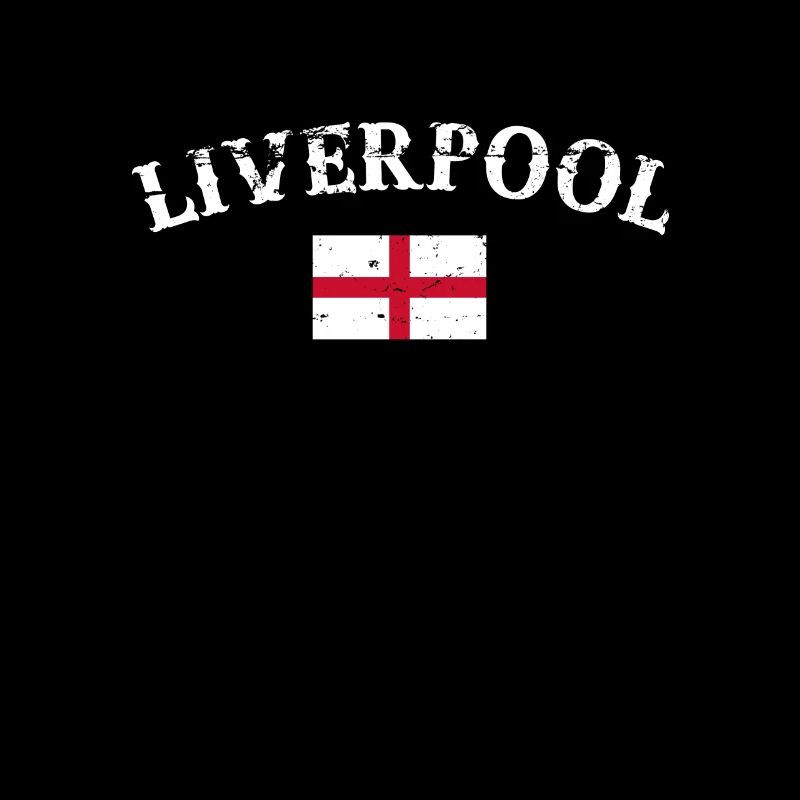 Liverpool Angleterre Vintage Drapeau Anglais