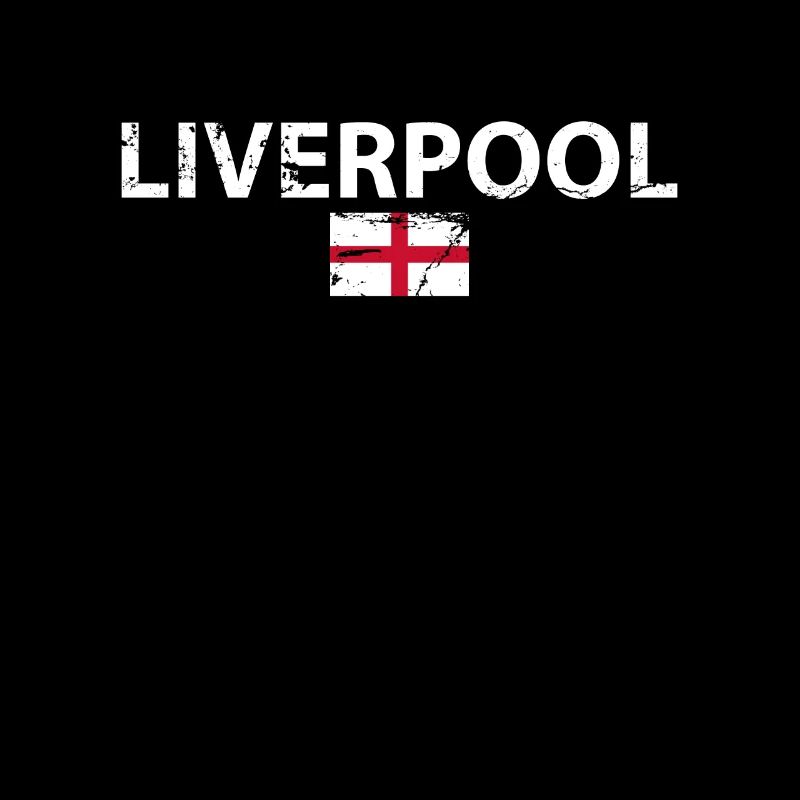 Liverpool Angleterre Drapeau anglais vintage