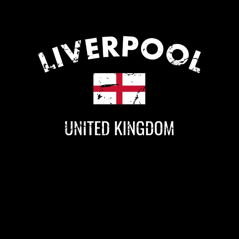 Liverpool Angleterre Drapeau anglais vintage