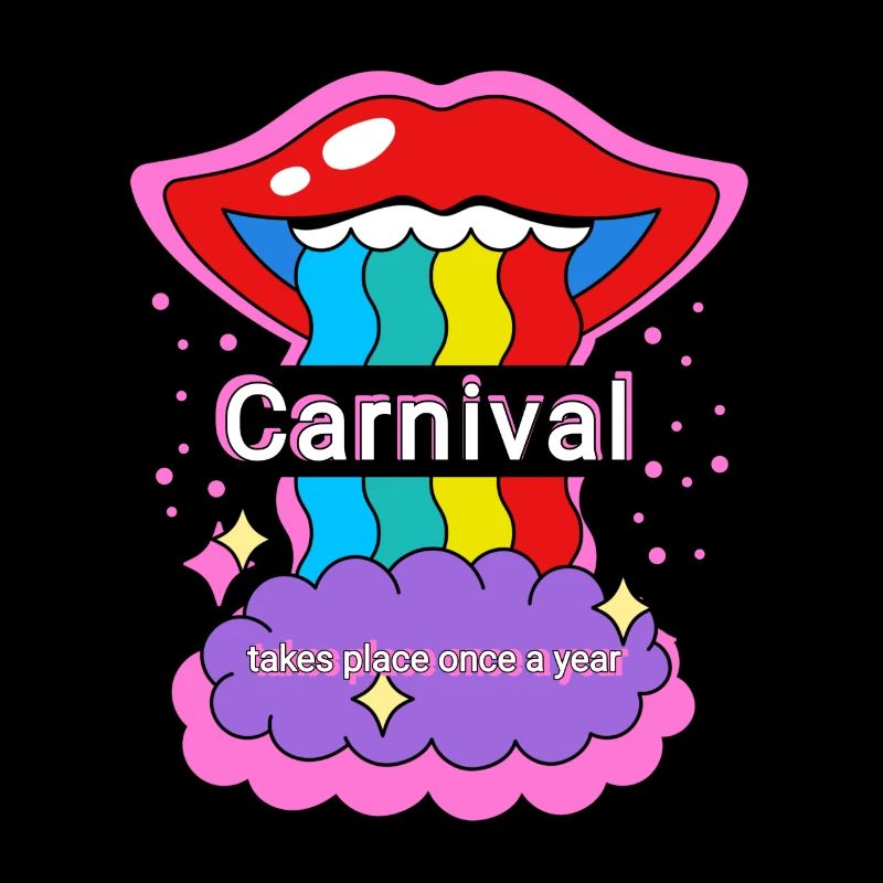 Couleurs arc-en-ciel du carnaval