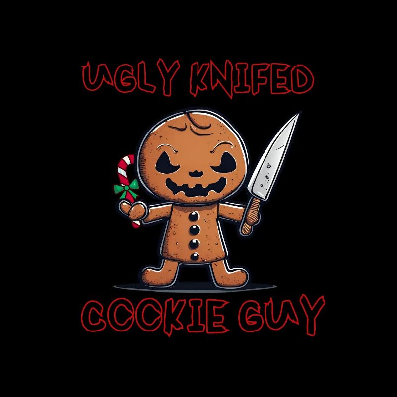 Ugly knifed cookie guy