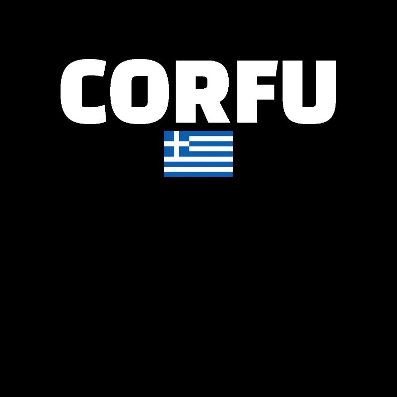 Corfou Grèce Drapeau grec Grec