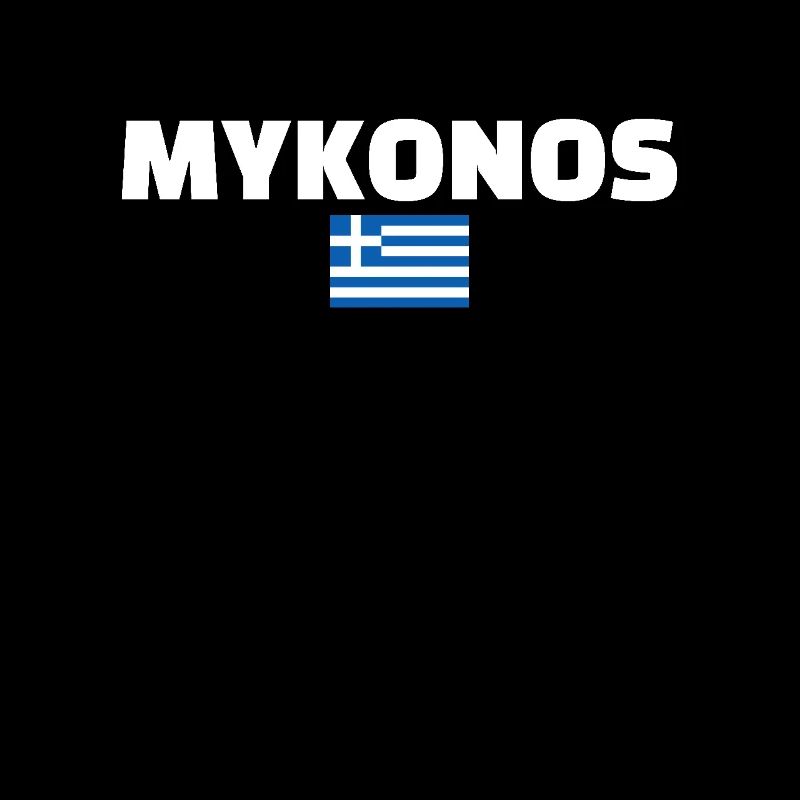 Mykonos Grèce Drapeau grec Grec
