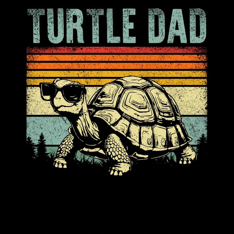 Turtle Dad – Retro Stil