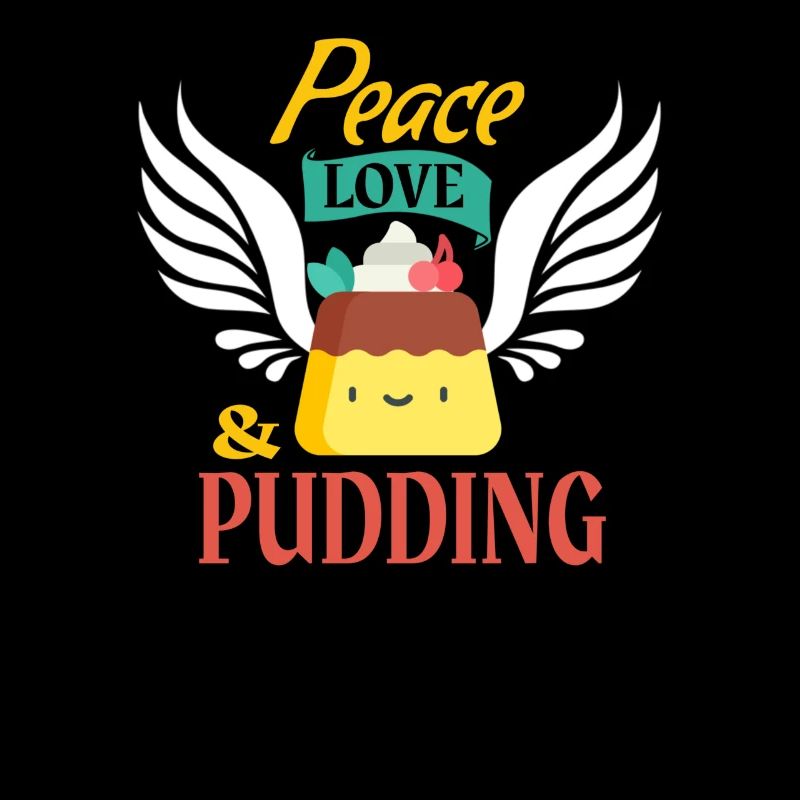 Friedensliebe und Pudding Lustiger Candy Sarkasmus