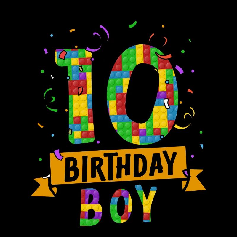 Blocs de construction enfant anniversaire 10 ans