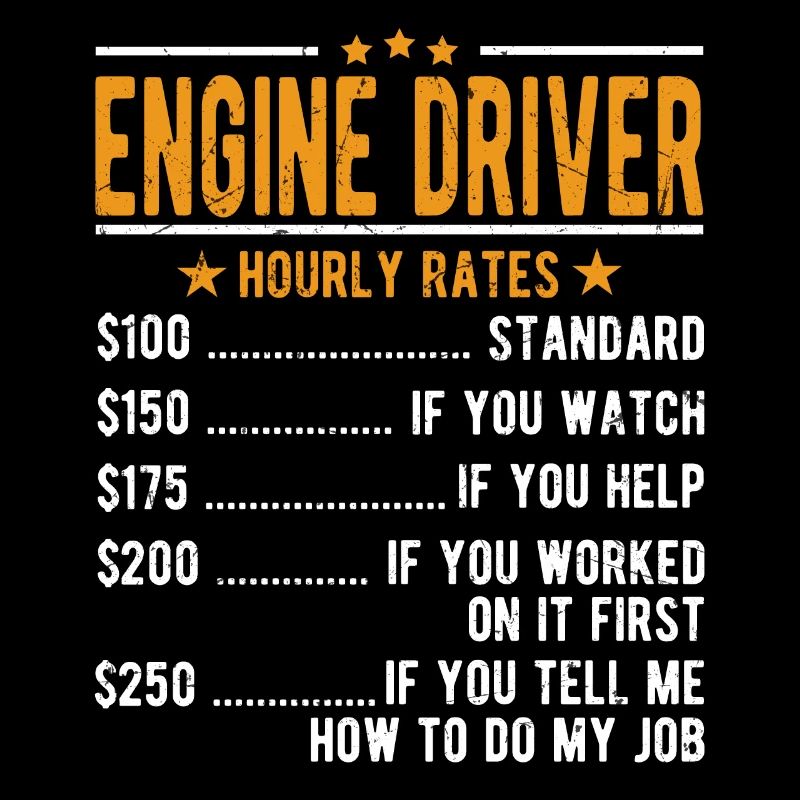 Engine driver hourly wage