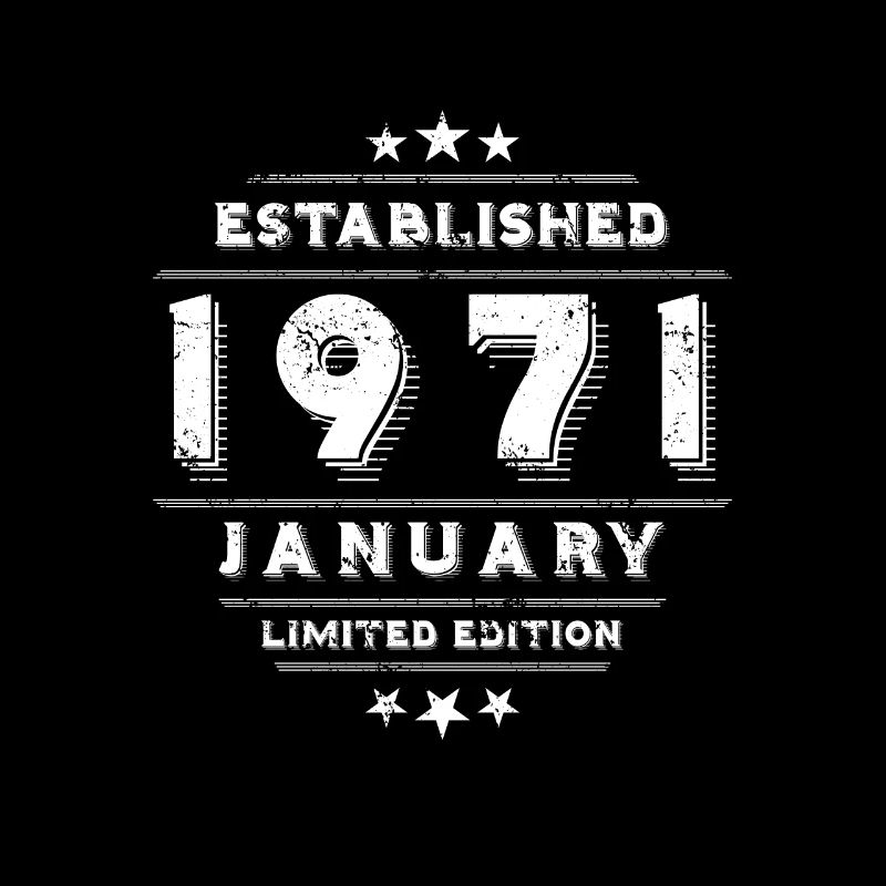 Anniversaire en janvier 1971 - janvier
