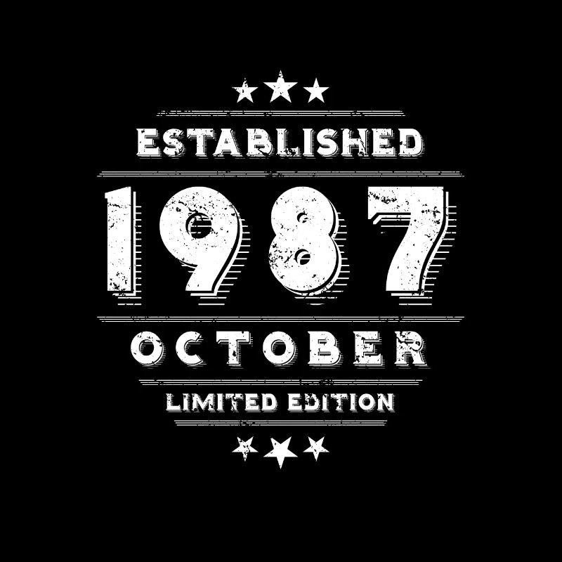 Birthday in October 1987 - October