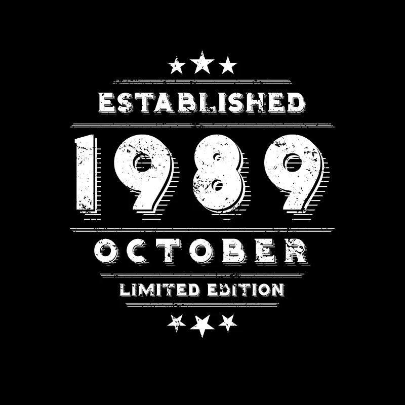 Birthday in October 1989 - October