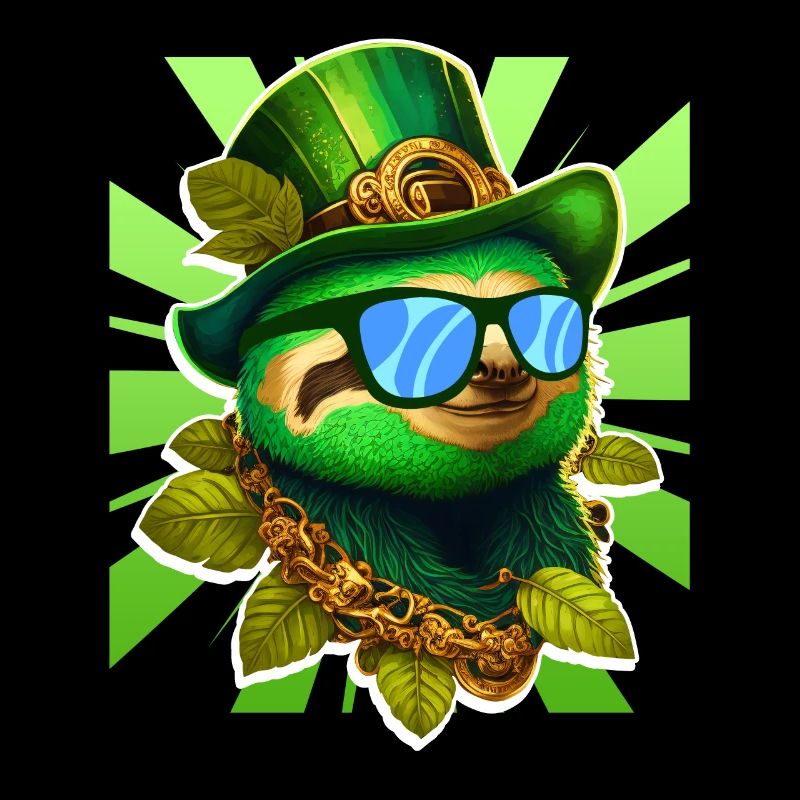 St. Patrick's Day Sloth Leprechaun