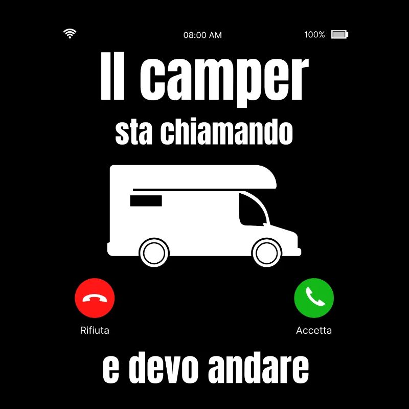 The camper is calling