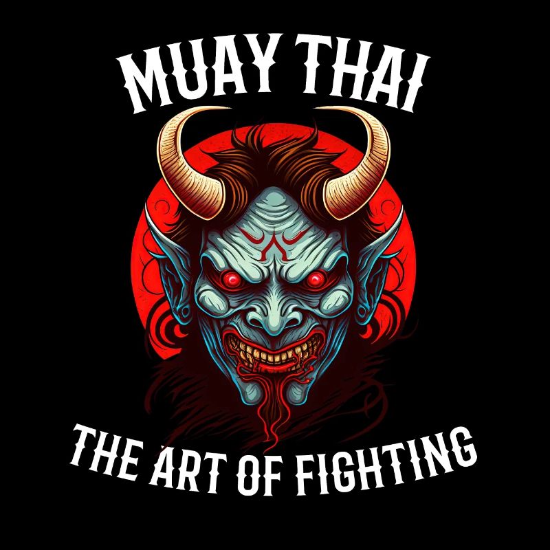 Thai-Boxen Oni Dämonische Kampfkunst Muay Thai Oni