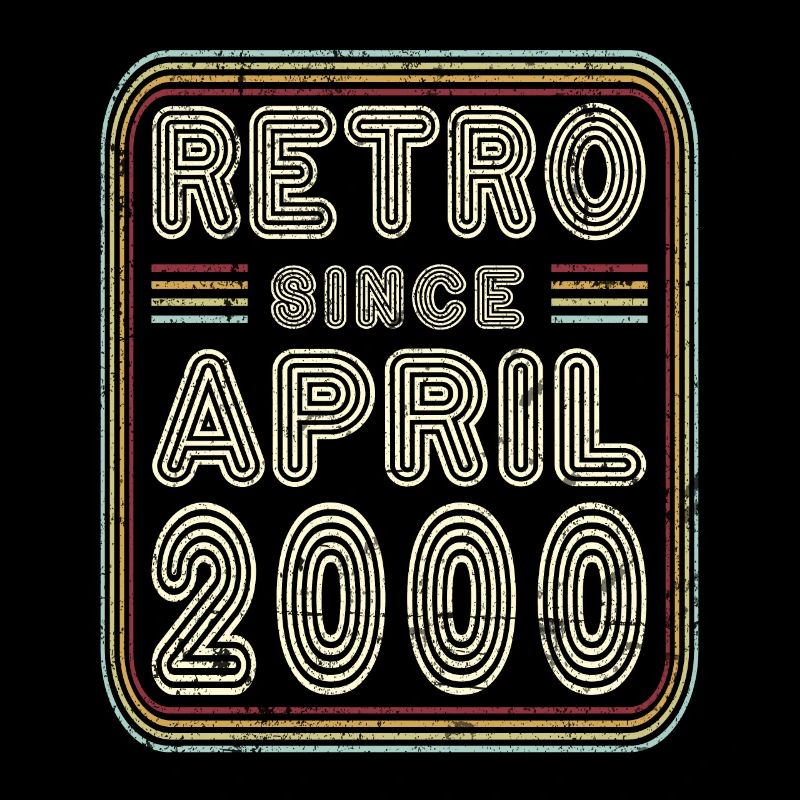 Birthday April 2000 Retro Gift