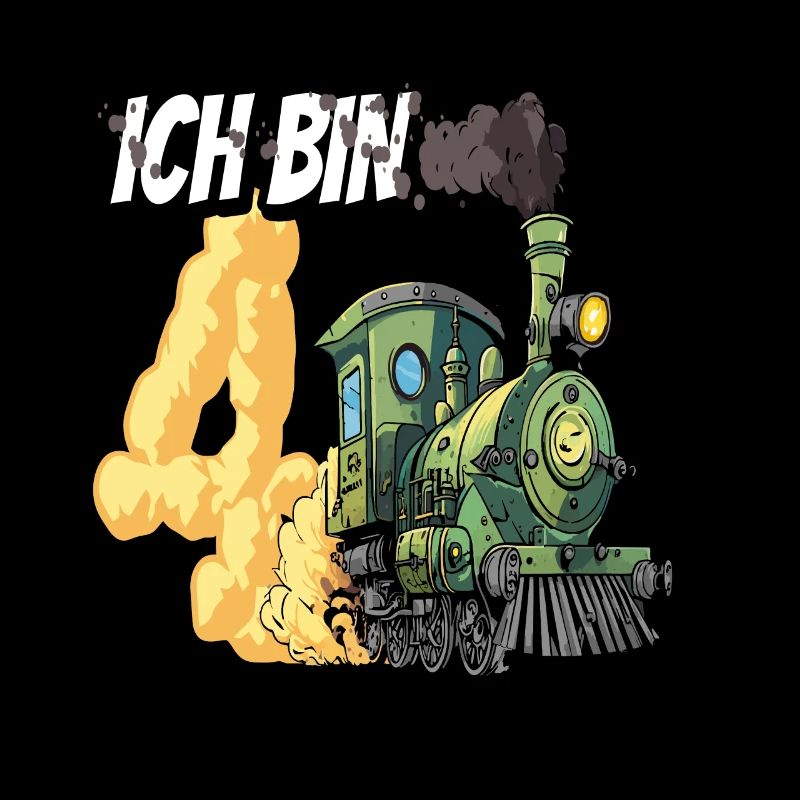Ich bin 4 - 4. Geburtstag Zug Dampflok