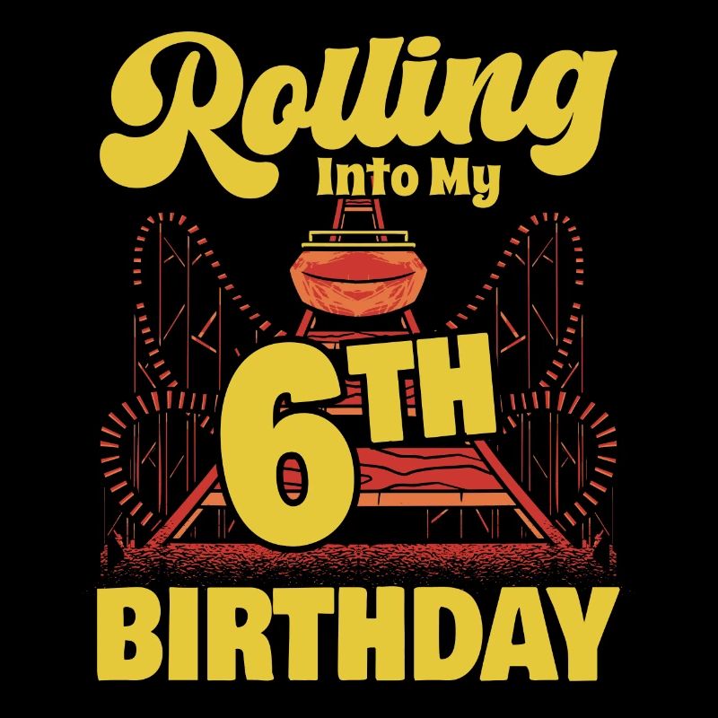 Rolling Into My 6th Birthday Amusement Park Roller