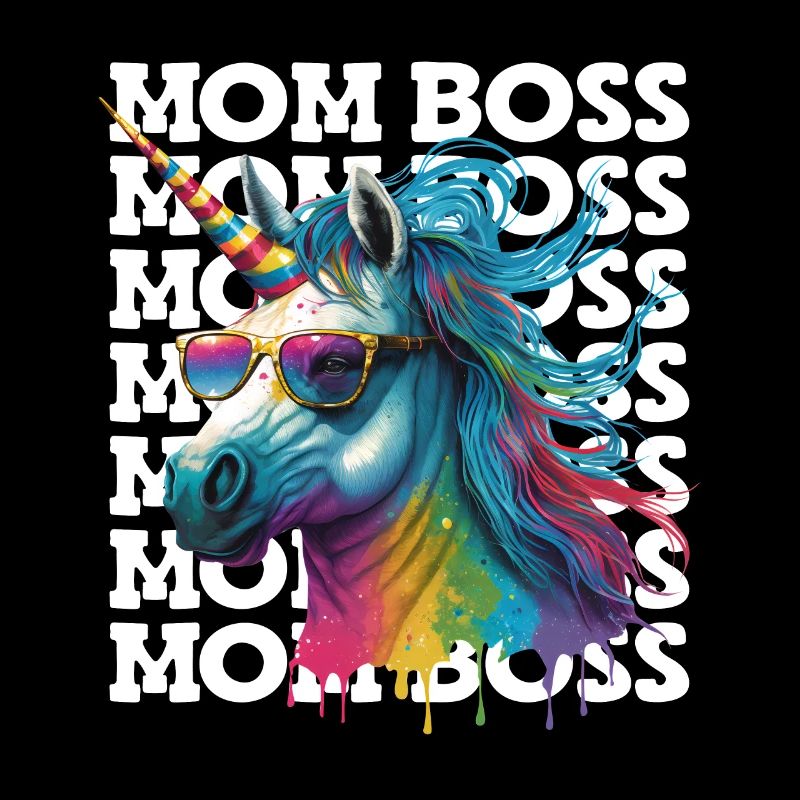 Mama Boss Einhorn Muttertag starke Mama Bossy