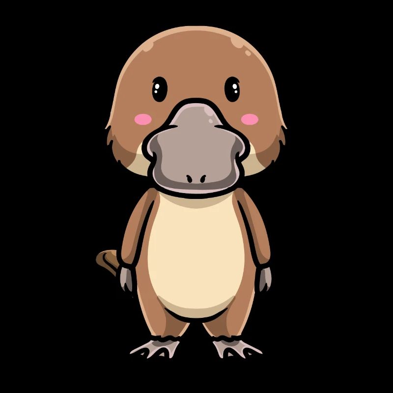 Émoticône ornithorynque de Kawaii