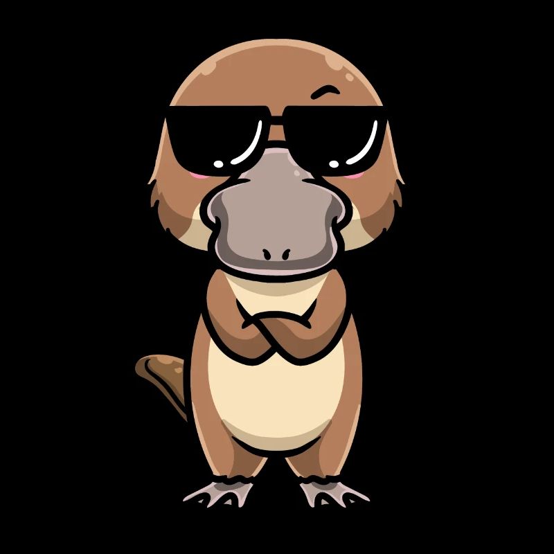 Émoticône ornithorynque de Kawaii