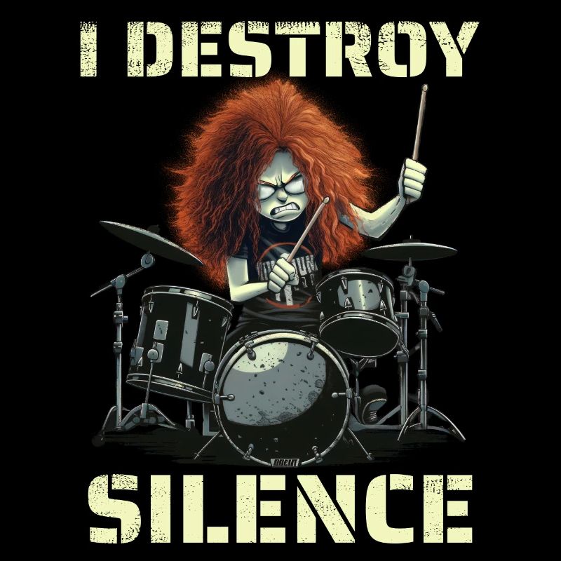 Redhead Drummer I Destroy Silence