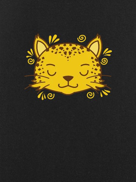 Leopard niedlicher Kopf Raubkatze