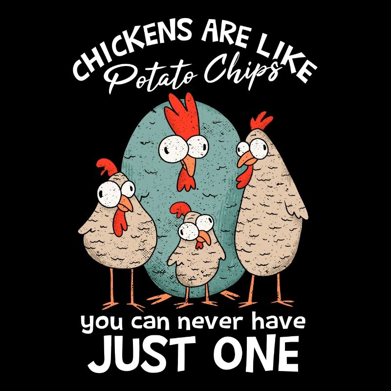 Les poulets sont comme des croustilles