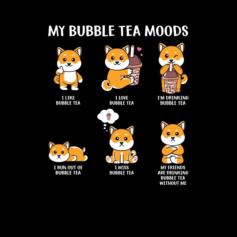 Boba Bubble Tea Cup dans le style Anime