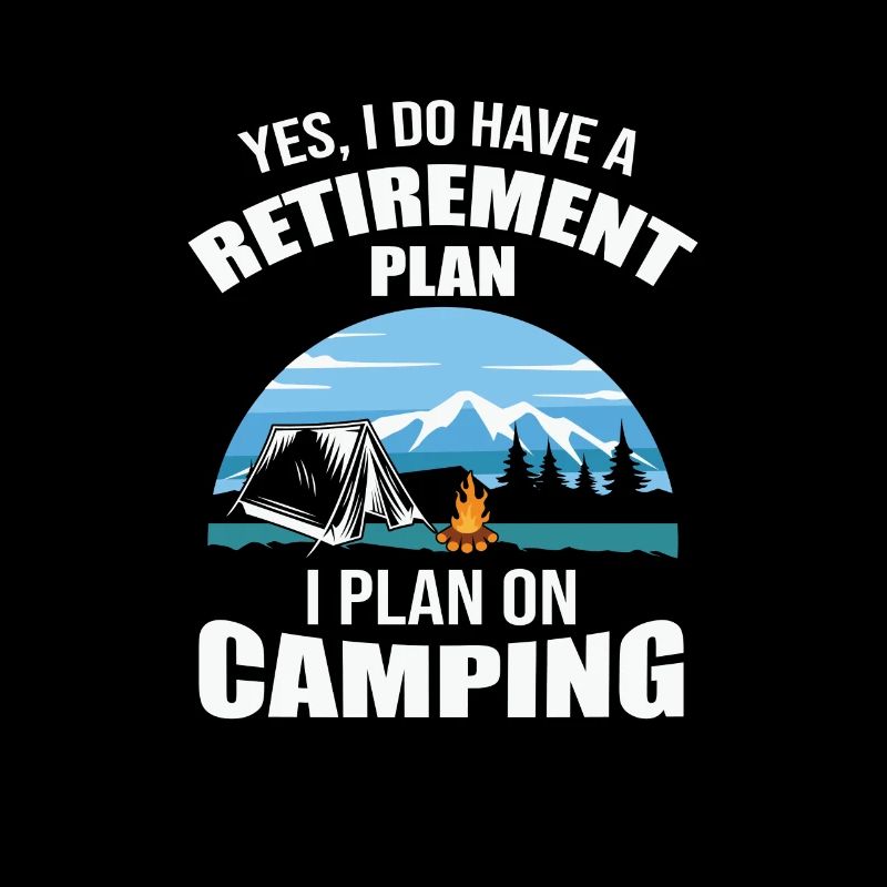 Camping Art Campfire Camping Trailer Camper