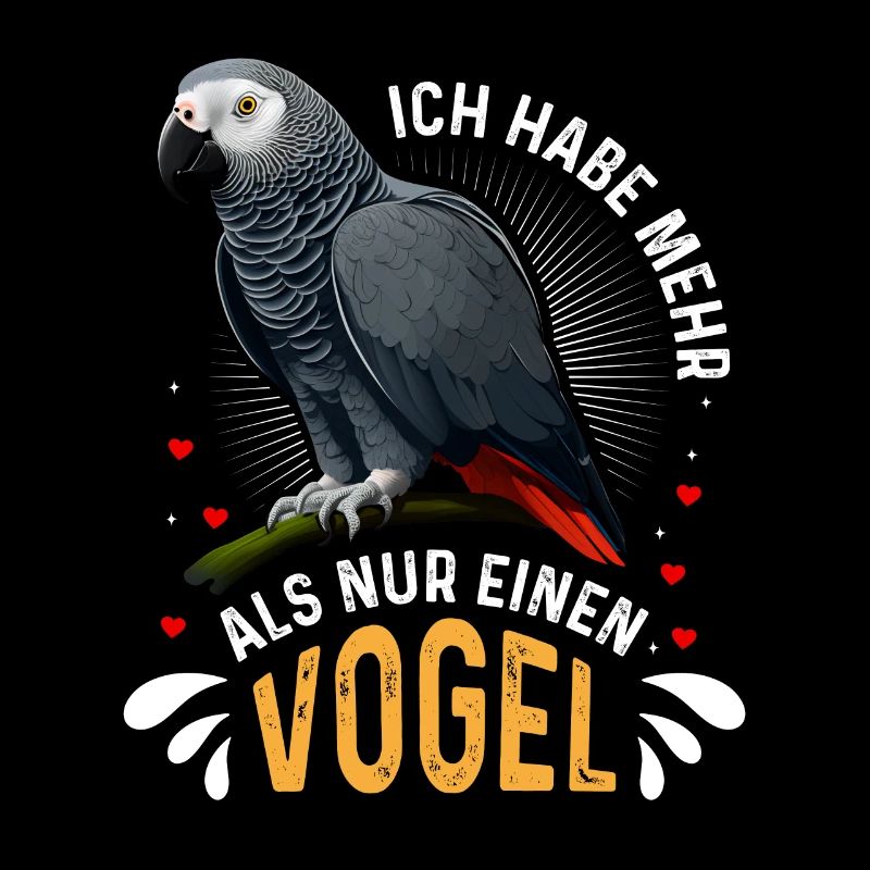 Grau Papagei Bei mir piept´s African Grey
