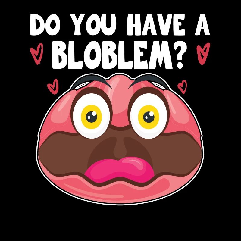 Costume de Blobfish - Visage de poisson Blob laid -