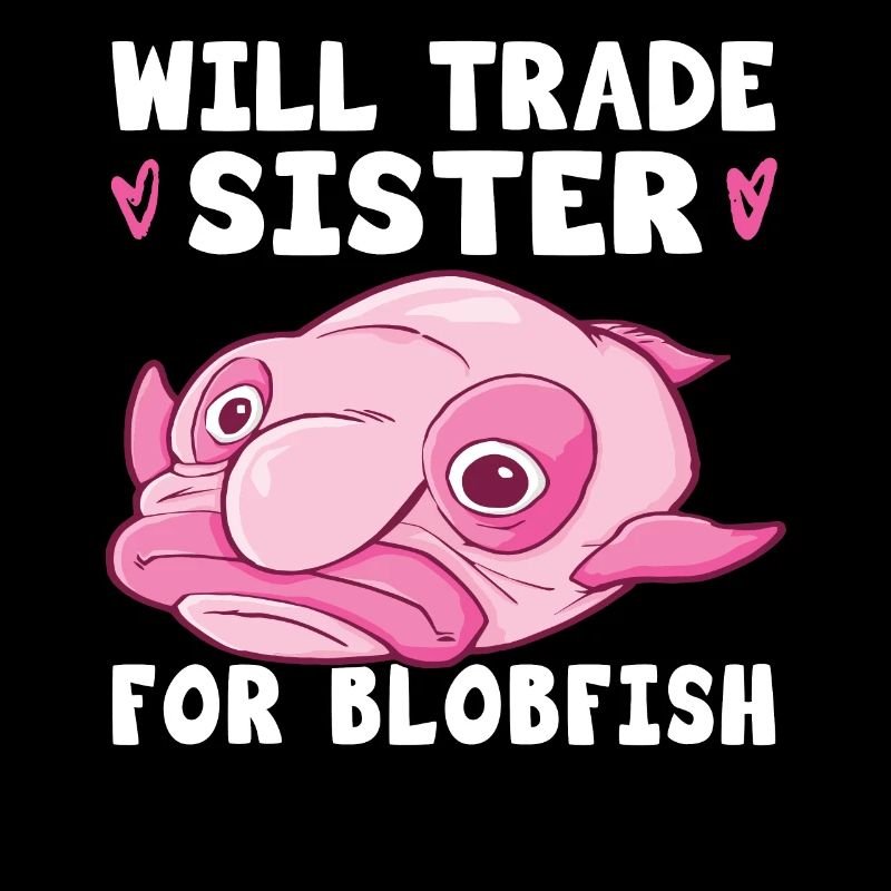 Costume de Blobfish - Visage de poisson Blob laid -