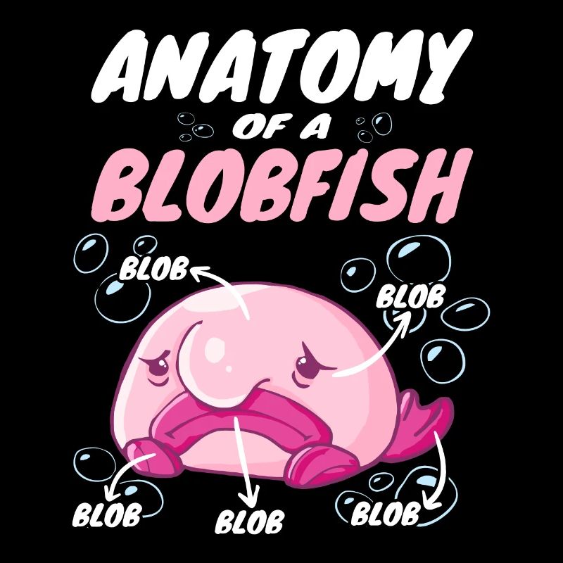 Blobfish Costume - Ugly Blob Fish Face -