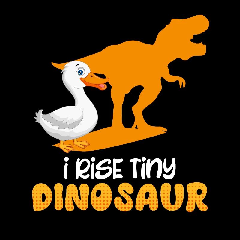Duck Keeper I Rise tiny Dinosaur Duck Lover