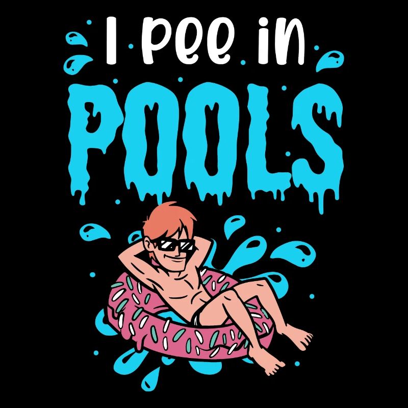Lustiger Pool -Begleiter, Pinke Ich In Pools