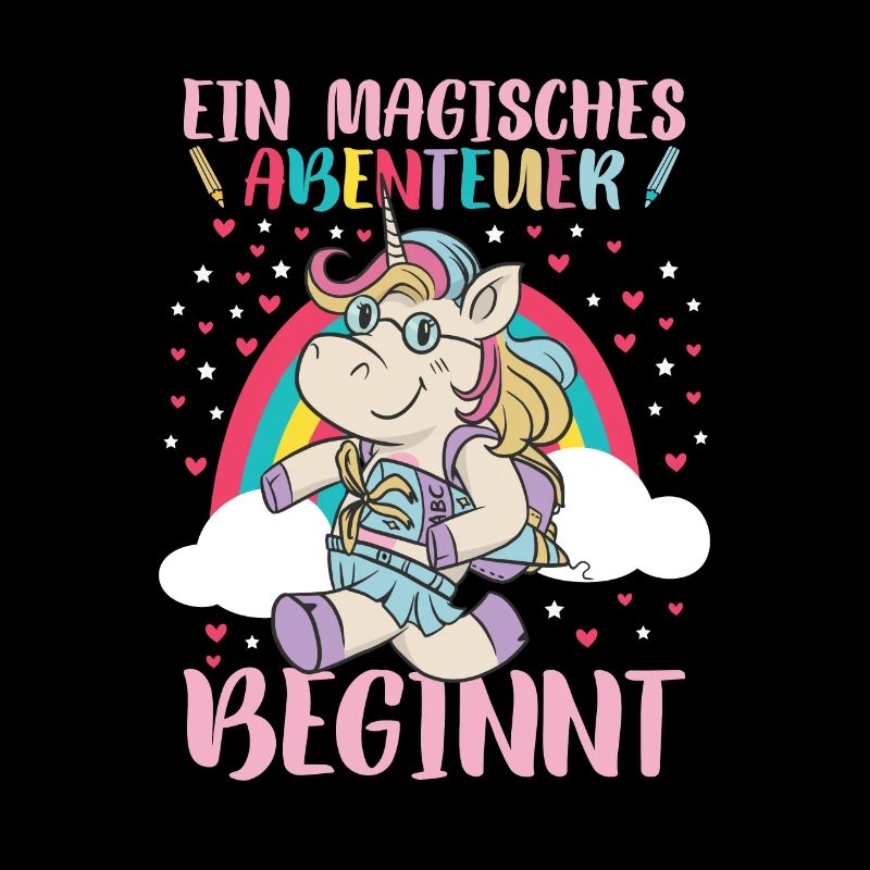 Schulkind Grundschule Kindergarten Einhorn