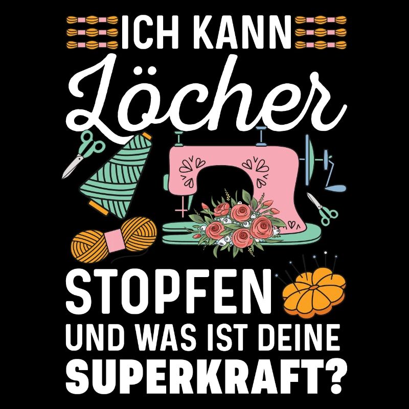 Löcher Nähen Geschenkidee Superkraft