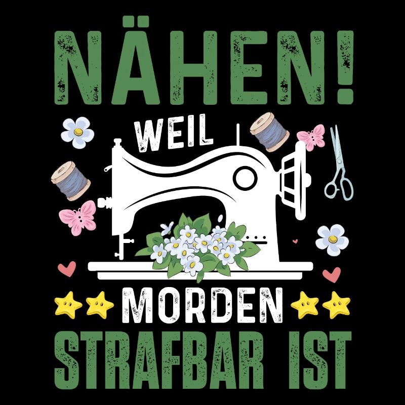 Nähen Strafbar Nähmaschine Geschenkidee